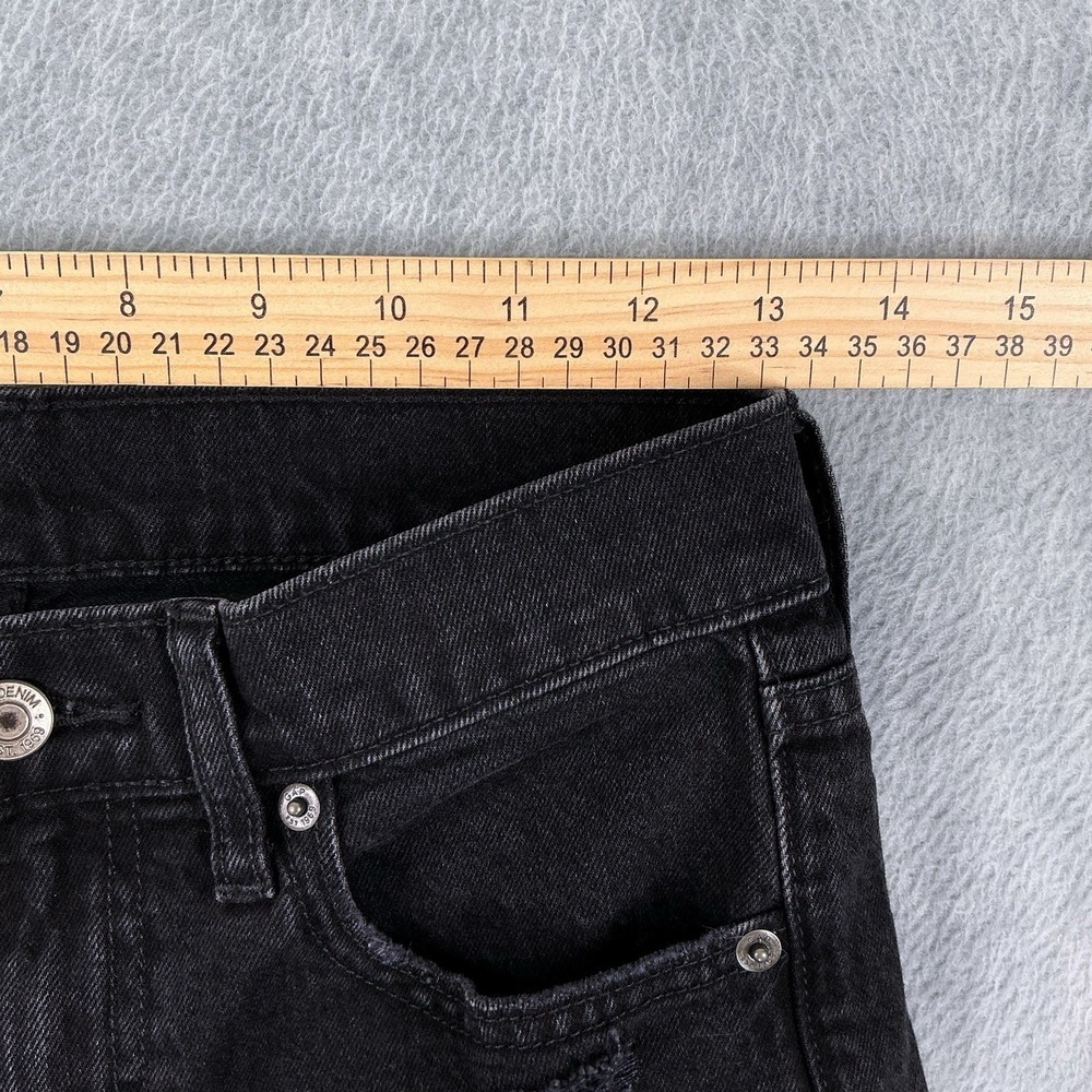 GAP Jeans Women 2/26 (ACTUAL 26x26.5) Black Cheeky Straight High Rise NWT - Picture 12 of 16